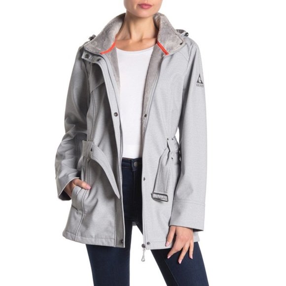 faux fur lined coat